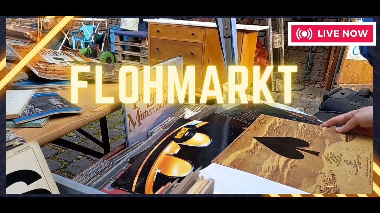 FLOHMARKT LIVE #42- Richtig coole Schallplatten 🤘, Comics umsonst und sehr teure Brettspiele 😮