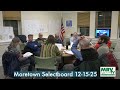 Moretown Selectboard 12-15-25