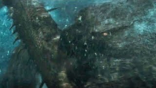 Godzilla vs Ghidorah Fight In The Water (Godzilla King Of The Monsters) 2019 4K Ultra HD