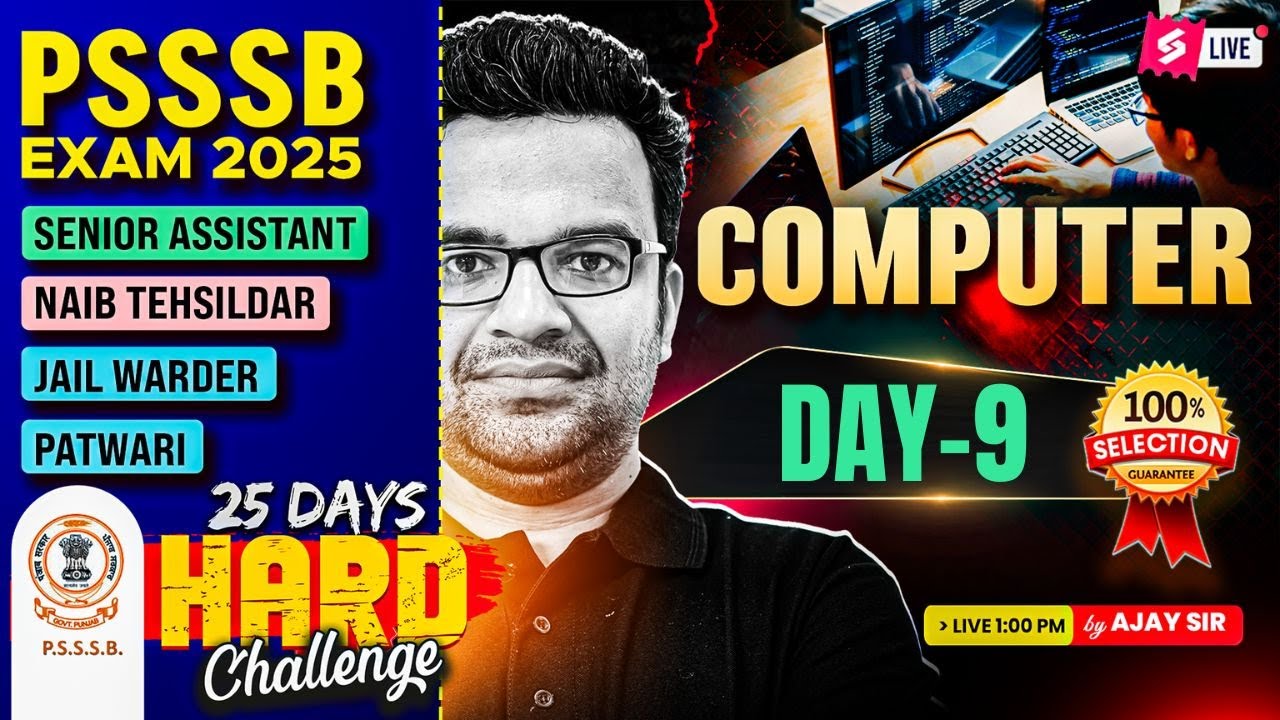 PSSSB Senior Assistant, Naib Tehsildar 2025 | Senior Assistant Computer ...
