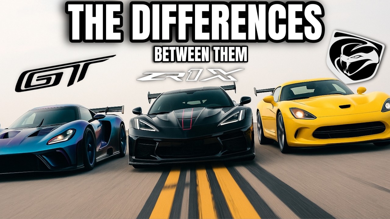 Dodge Viper ACR vs Ford GT MK IV vs Corvette ZR1X: The Real Differences