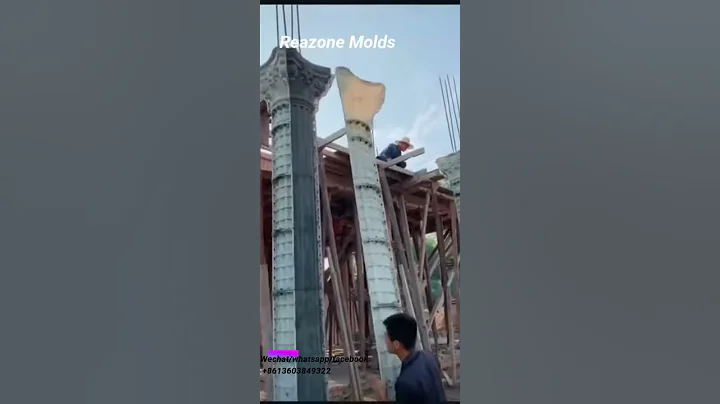 Amazing way of concrete pillar demoulding releasing