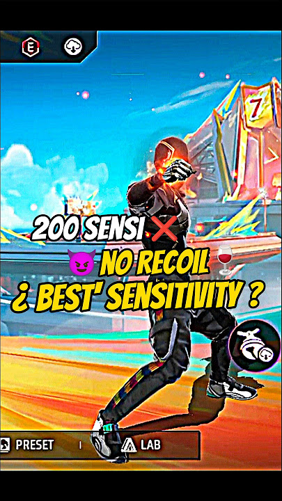 200 Sensitivity ❌ 👉 No Recoil Best' Sensitivity 📲⚙️✅ #shorts #freefire #settings #shortsfeed #short
