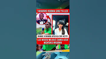 TAHARUKI KUBWA LEO DUH Mtoto Wa Rais Samia Azua Mshtuko Mkubwa 