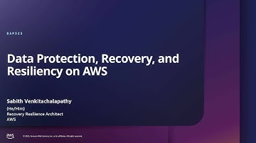AWS re:Inforce 2025 - Data protection, recovery and resiliency on AWS (DAP325)