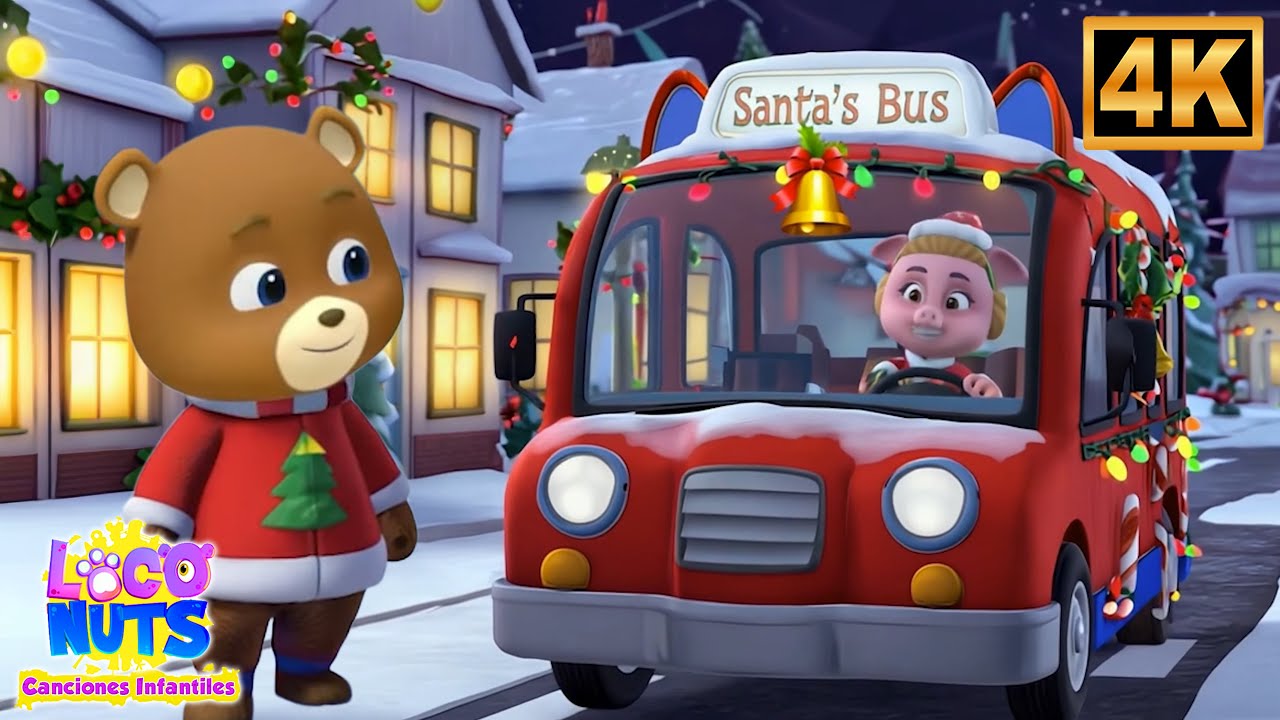 Ruedas navideñas en el autobús🎄🎅 y más canciones de invierno para niños ❄️