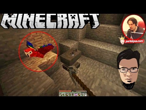 Mağarada Papağan | Minecraft Türkçe Vahşi Ada | Bölüm 2