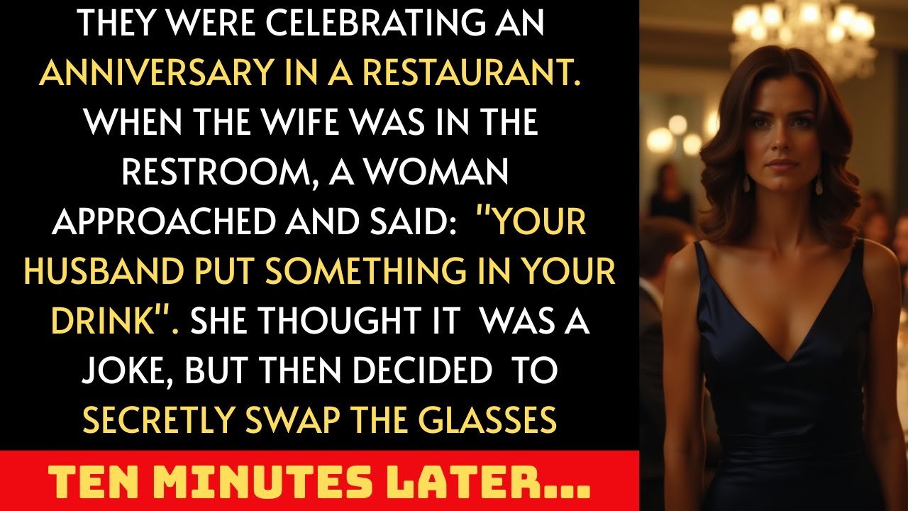 В годовщину свадьбы муж тайком подсыпал что-то в бокал жены с вином… когда она ими обменялась…»
