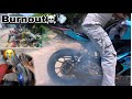 How to do burnout on bike 🔥 || new tyre install 😤|| #burnout @gareebmsvlogs213 