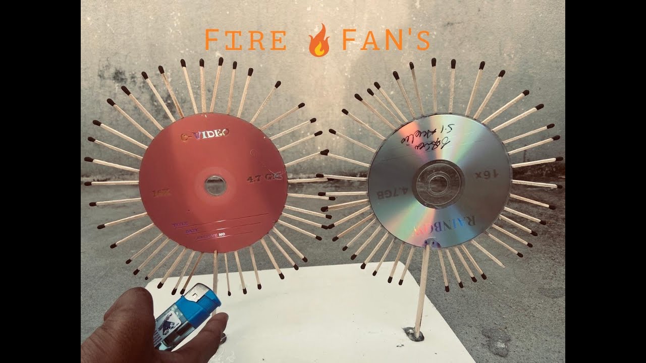 How to make a match stick fans at home YouTube