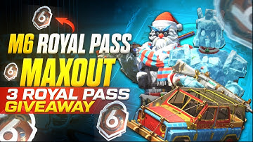C1S3 Royal Pass M6 Maxout | 3 Royal Pass Giveaway at 1.5K | Full Maxout RP | BGMI