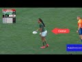 Sevens rugby  flyhalf and center directing attack