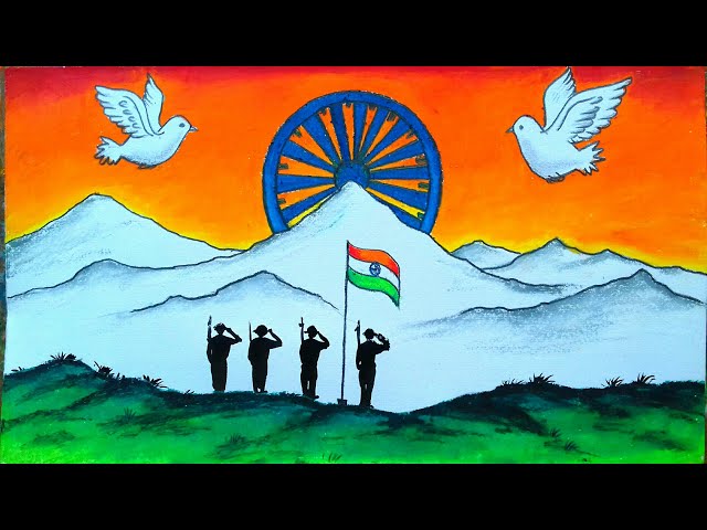 Independence Day Drawings  Jai Hind  Bookosmia  Bookosmia  Indias 1  Publisher for kids by kids