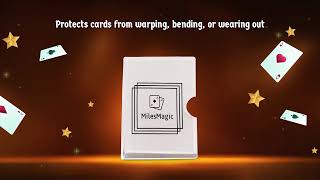 MilesMagic Acrylic Transparent Card Clip for Playing Cards