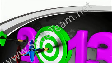 Dart Hitting Target Achieved New Year Concept PowerPoint Templates PPT Backgrounds  1112 Slides Backgrounds