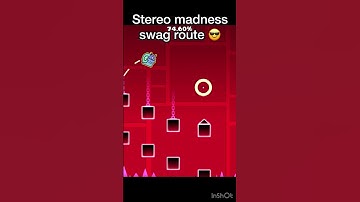 Stereo Madness swag route 😎 #geometrydash #gd #shorts
