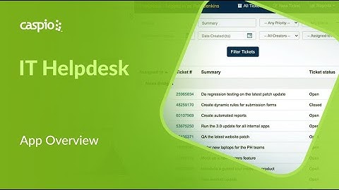 IT Help Desk App Overview