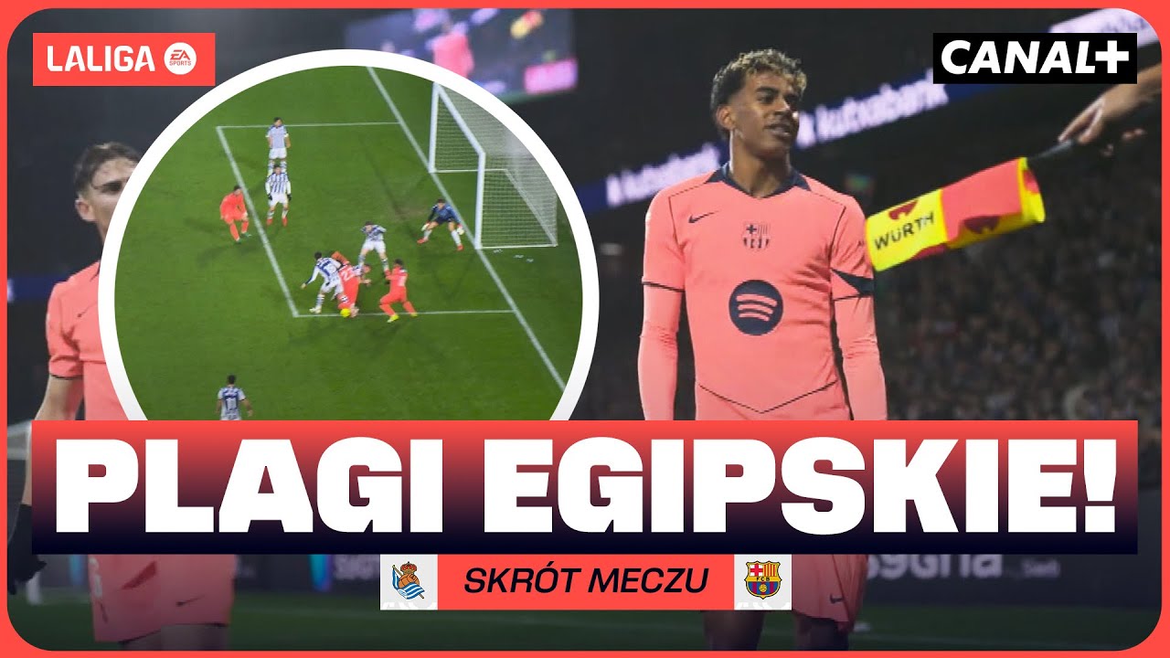 MECZ - ABSURD! ODWOŁANE BRAMKI, SŁUPKI, POPRZECZKI I SZALONE PARADY! SOCIEDAD - BARCELONA, SKRÓT