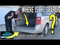 How to remove spare tire Grand Caravan Town & Country Volkswagen  Routan (EP 119)