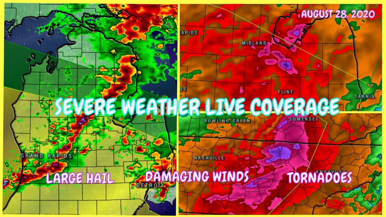 Severe Weather Live Coverage - Large Hail, Damaging Winds, Tornadoes ...