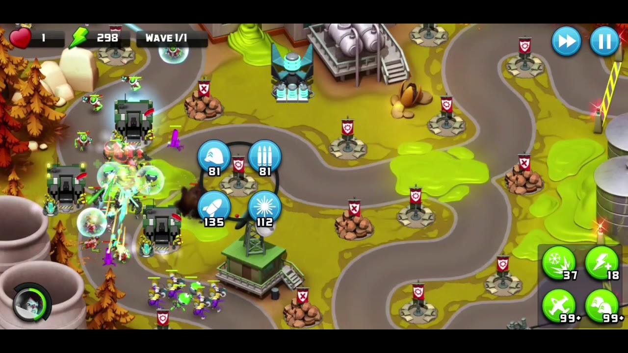 Alien Creeps Tip #7: Cinder and the Omega Drones are immune to toxic waste.