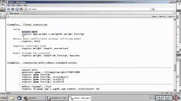 Quick help in Stata®