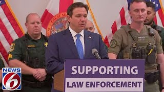 Florida Gov. Ron DeSantis signs bills 'supporting law enforcement'