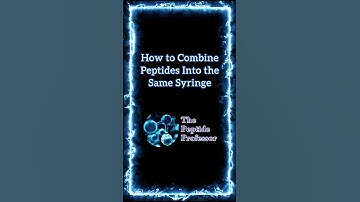 How to Combine Peptides Into the Same Syringe | Step by Step Guide to Mixing Peptides #shorts