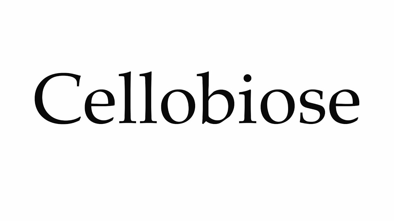 How to Pronounce Cellobiose