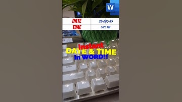 Insert Date & Time in Word ⏰#word #shorts #viralshorts #viral #1millionviews