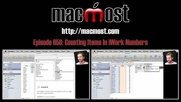 Counting Items In iWork Numbers (MacMost Now 658)