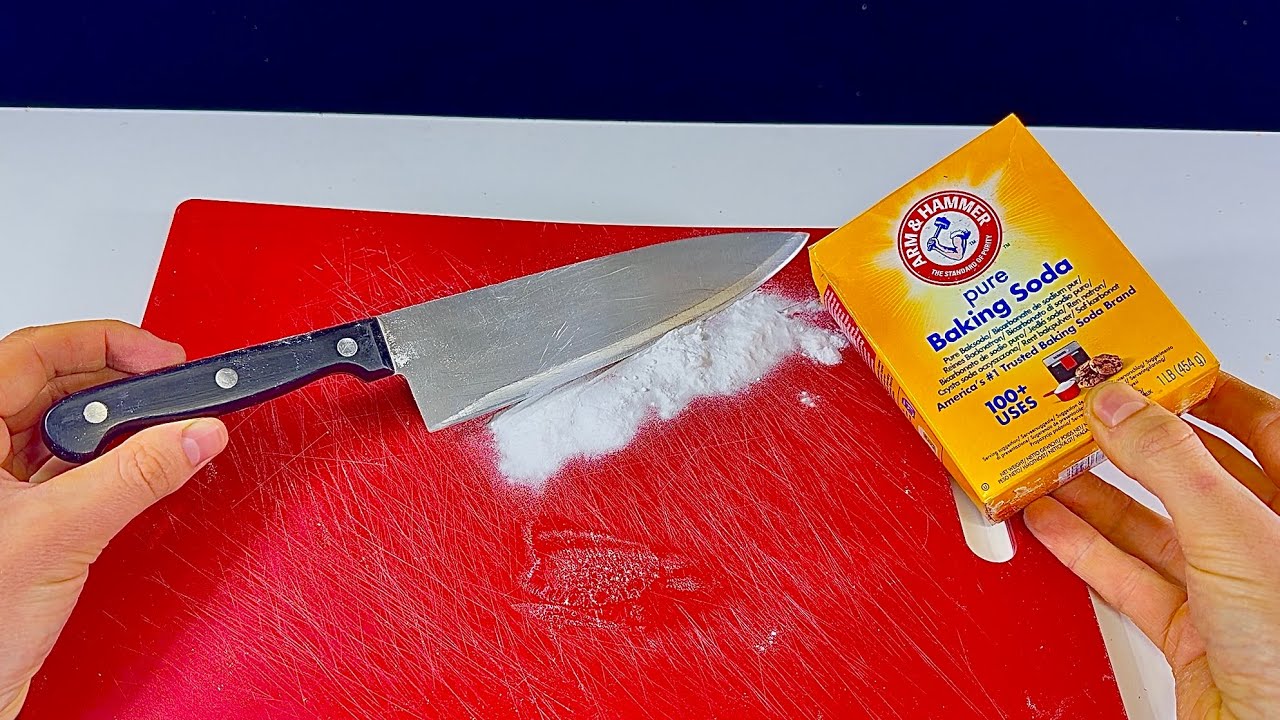 Take Baking Soda and Sharpen Your Knives! An Unusual Trick to Try at Home