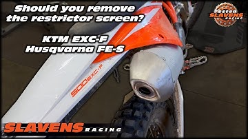 Should you remove the restrictor screen? KTM EXC-F/Husqvarna FE-S