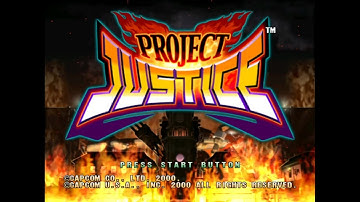 Project Justice - Sega Dreamcast - Intro & Title Screen