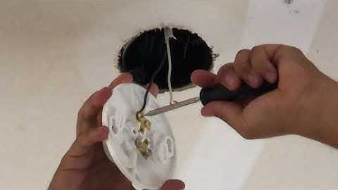 How to wire keyless lamp holder
