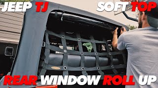 Roll Up Rear Window Jeep TJ | How To