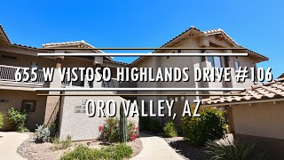 Home For Sale in Oro Valley, AZ 655 W Vistoso Highlands Drive # 106