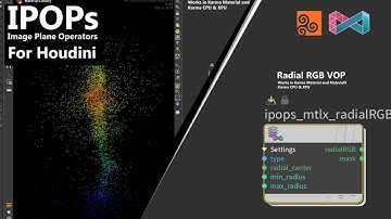 Houdini - Radial RGB VOP MaterialX for Karma CPU & XPU - IPOPs (Image Plane Operators)