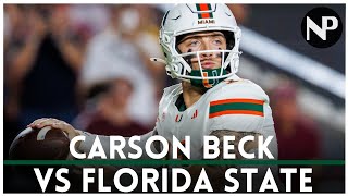 Celebrity Miami vs Florida State | Carson Beck NFL Draft Film Profile