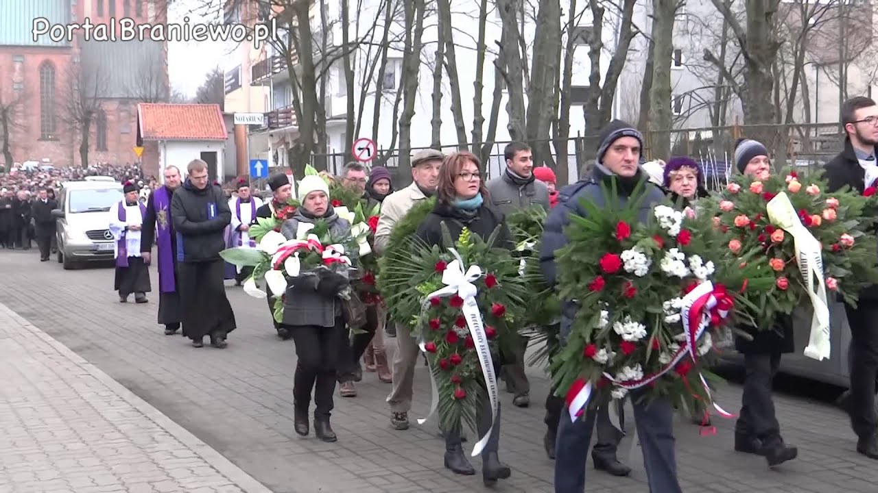 Braniewo, pogrzeb burmistrza Henryka Mrozińskiego