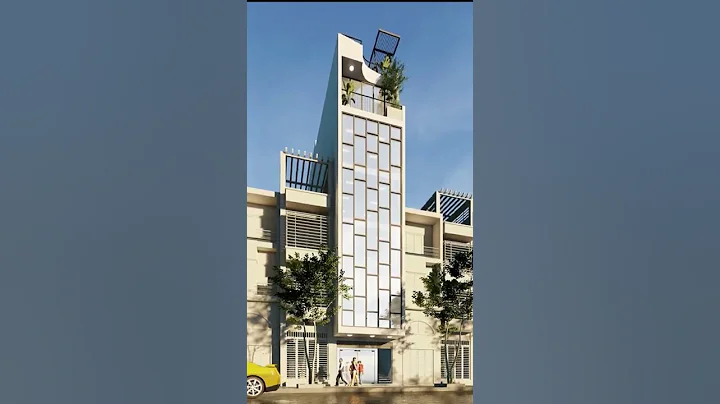Một chiếc nhà 5x20m - 6 tầng, 1 tumhà ở kết hợp văn phòng cho thuê.#5A #5aarchitect #architects