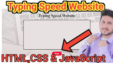 How to Create Typing Speed Website Using HTML, CSS and JavaScript