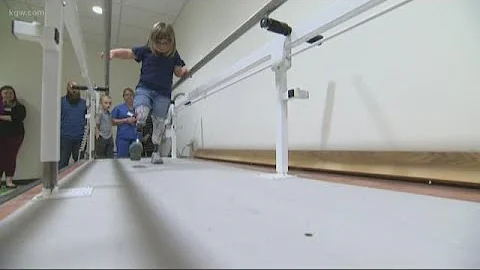 5 year old reaches new height at Shriners Portland