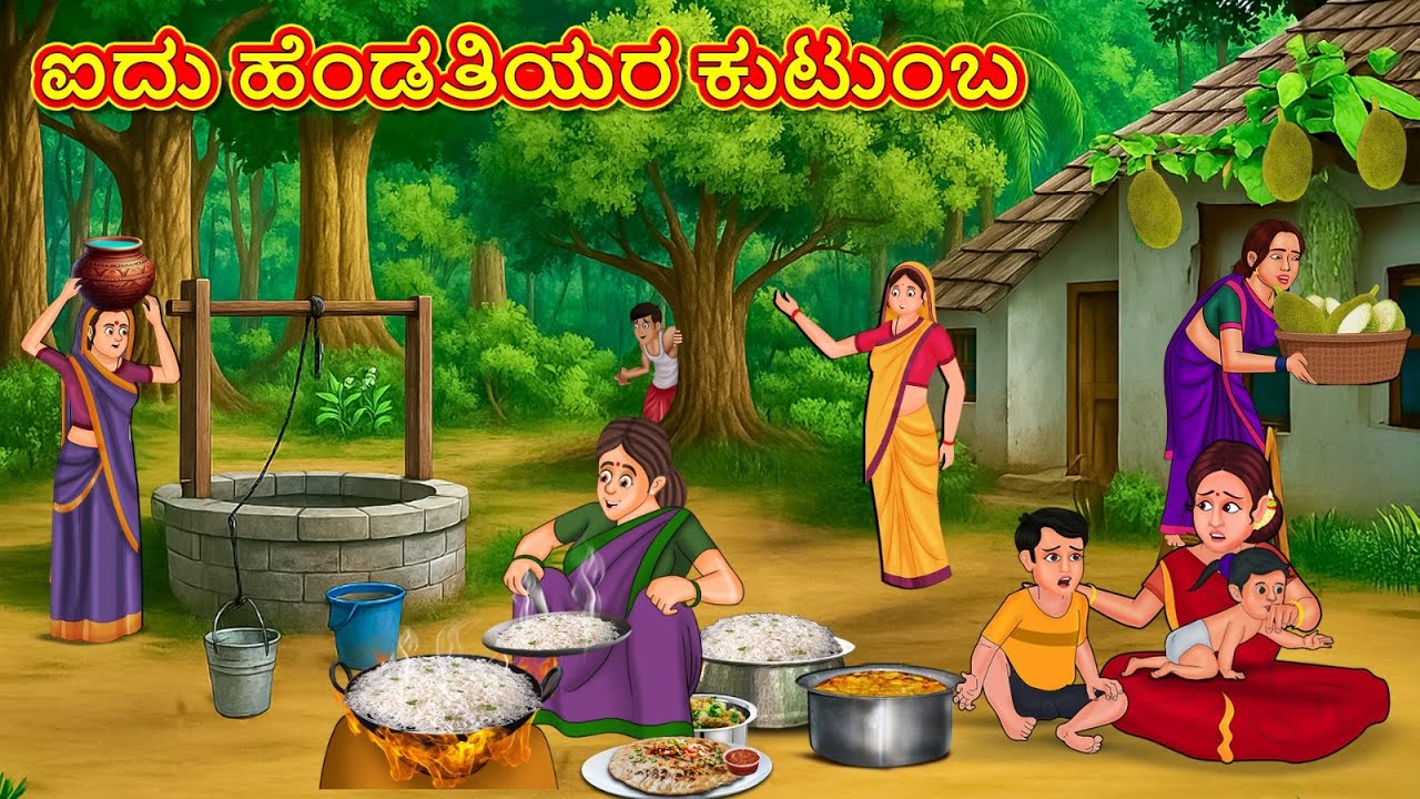 ಐದು ಹೆಂಡತಿಯರ ಕುಟುಂಬ | Kannada Stories | Kannada New Stories | Kannada Kathe | Magic Land