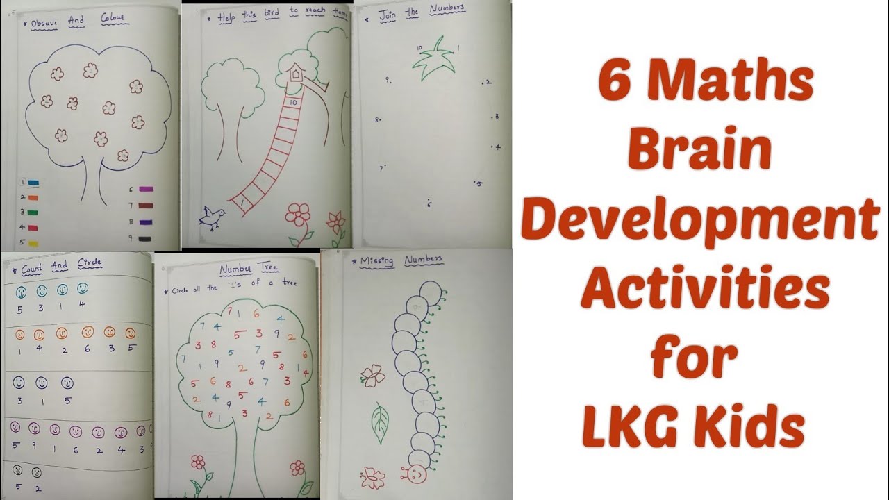 6 Maths Brain Development Activites for Pre-School/LKG/Nursery - YouTube