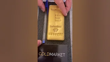 Quel est le volume d'un lingot d'or de 1kg ?
