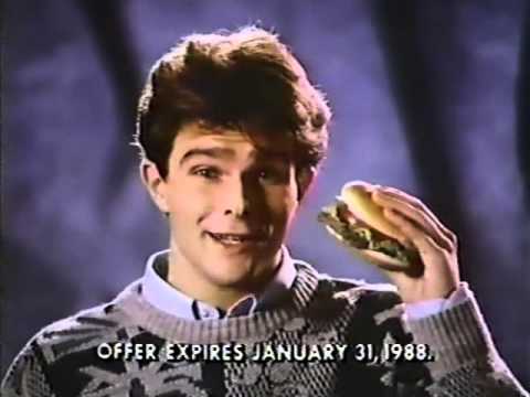 Wendy's Quarter Pound Singles 1988 TV commercial