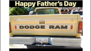 Piddling with Dads Dodge D150 “a cleaner look”￼