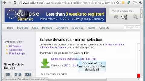 Part 1: Download and Install Eclipse, Tomcat and CXF