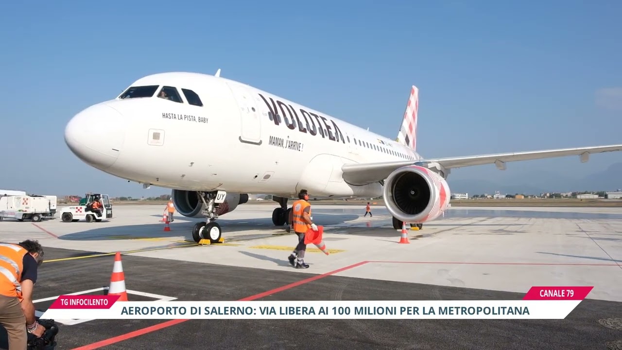 Aeroporto Salerno-Costa d’Amalfi: via libera ai 100 milioni per la metropolitana